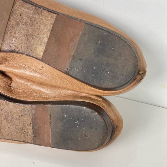 LANVIN Leather Cap Toe Ballet Flats - Size 7 - Picture 11 of 14